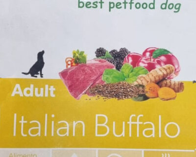 Alimento completo per cani adulti – Bufalo Italiano – 2,0 Kg, 6,0 Kg o 12,0 Kg